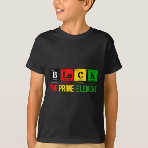 Camiseta Negro El Elemento Primo Mes de la Historia Negra P
