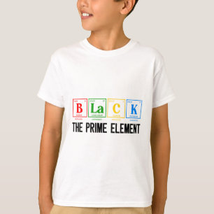 Camiseta Negro El Elemento Primo Mes de la Historia Negra P