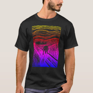 Camiseta negro el grito edvard munch T-Shirt