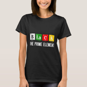 Camiseta Negro El período del mes de la historia negra del