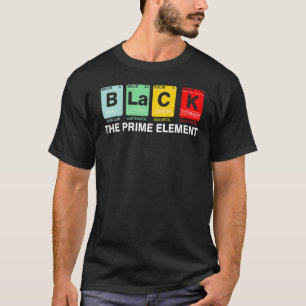 Camiseta Negro El período del mes de la historia negra del