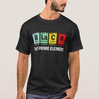 Camiseta Negro El período del mes de la historia negra del 