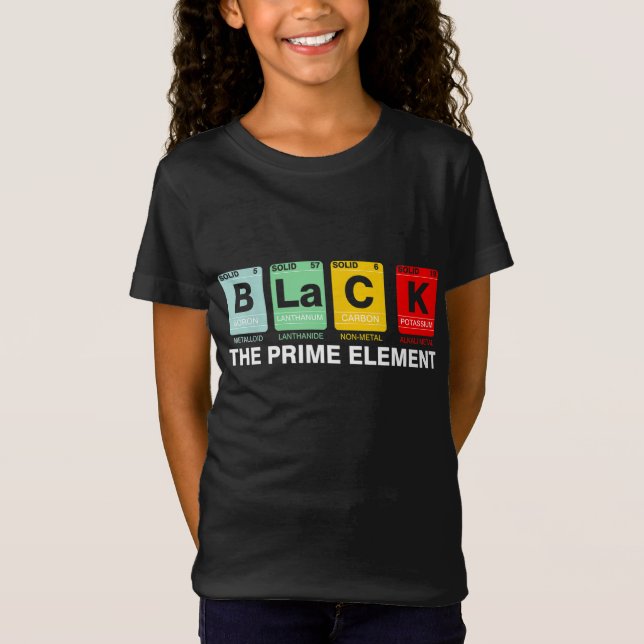 Camiseta Negro El período del mes de la historia negra del  (Anverso)