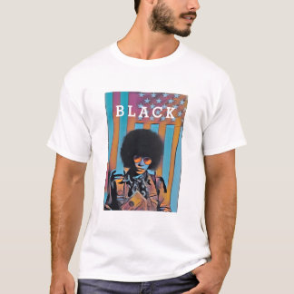 CAMISETA "NEGRO" EN ESTADOS UNIDOS - HISTORIA NEGRA ANGELA 