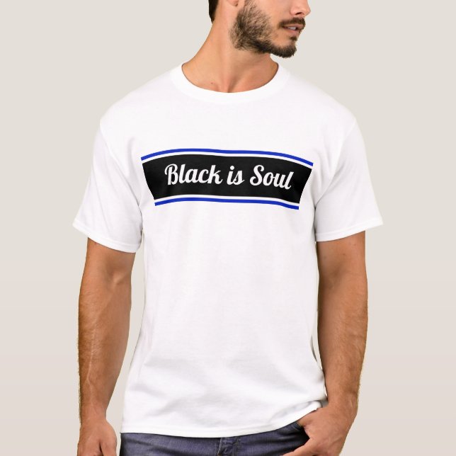 Camiseta Negro es texto editable del alma (Anverso)