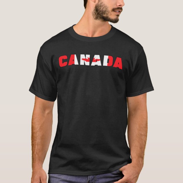 Camiseta Negro especial de CANADÁ (Anverso)