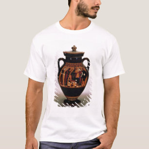 Camiseta Negro-figura amphora del ático que representa el