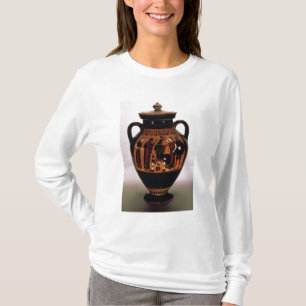 Camiseta Negro-figura amphora del ático que representa el