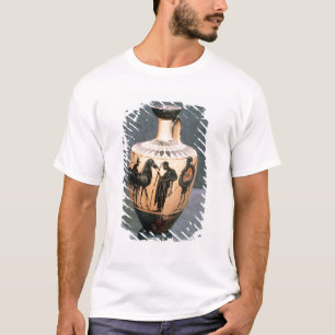 Camiseta Negro-figura florero del ático, siglo V A.C.