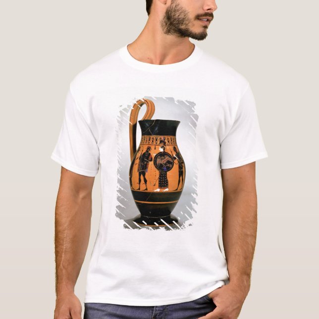 Camiseta Negro-figura olpe del ático que representa Athena (Anverso)