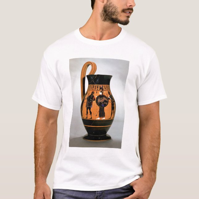 Camiseta Negro-figura olpe del ático que representa Athena (Anverso)