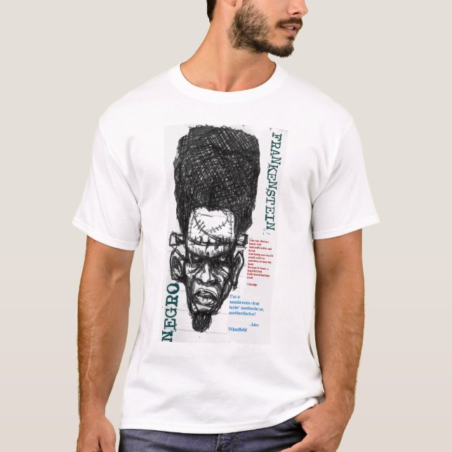 Camiseta Negro Frankenstein T (Anverso)