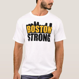 Camiseta Negro fuerte y oro de Boston