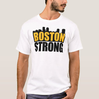 Camiseta Negro fuerte y oro de Boston