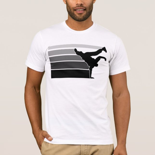 Camiseta Negro gry de la pendiente de BBOY (Anverso)