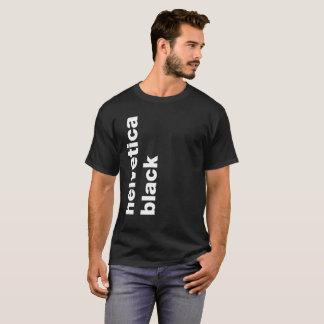 Camiseta negro Helvética