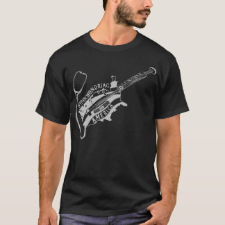 Camiseta negro hipocondriaco de América