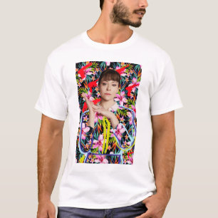 Camiseta Negro huérfano el   Alison - estampado de flores