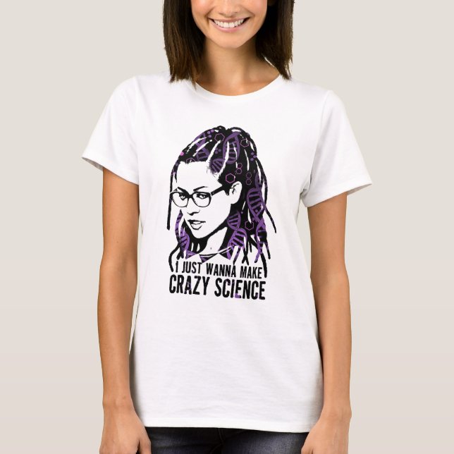 Camiseta Negro huérfano el | Cosima - ciencia loca (Anverso)
