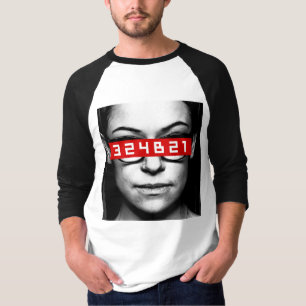 Camiseta Negro huérfano el   Cosima - número de etiqueta