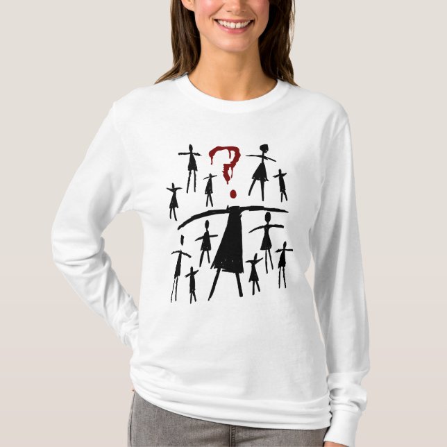 Camiseta Negro huérfano el | Helena - bosquejo de la copia (Anverso)