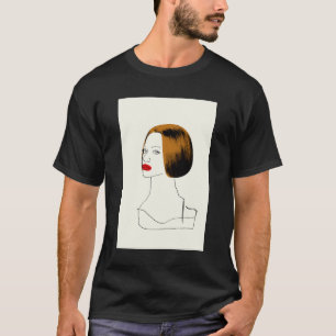 Camiseta Negro huérfano el   Raquel - bosquejo con clase d