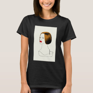 Camiseta Negro huérfano el Raquel - bosquejo con clase d