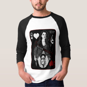 Camiseta Negro huérfano el Sarah y Helena -