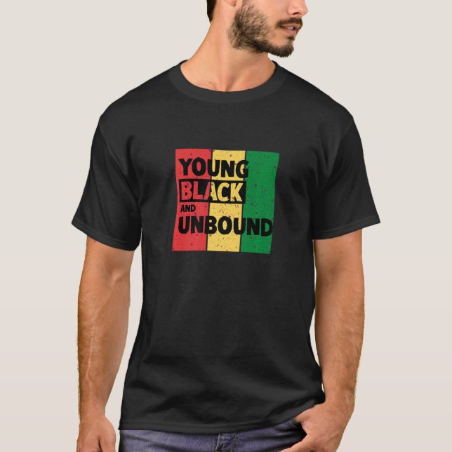 Camiseta Negro Joven Y Sin Límites (Anverso)