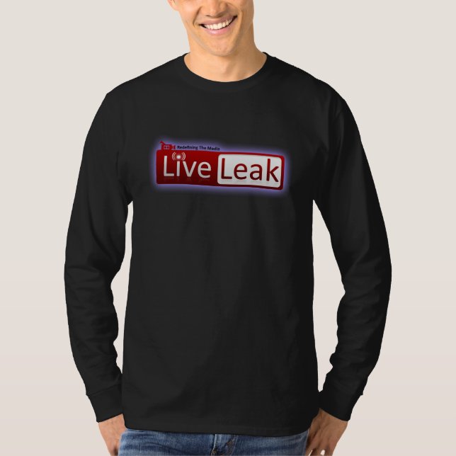 Camiseta Negro largo de la manga de LiveLeak (Anverso)
