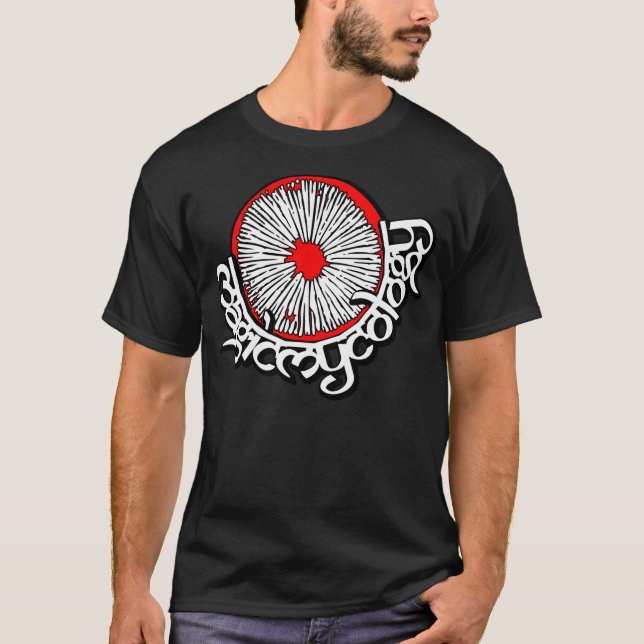 Camiseta Negro mágico de la micología (Anverso)