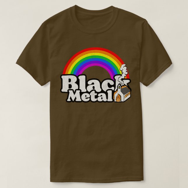 Camiseta Negro Metalizado Reignbow (Diseño del anverso)