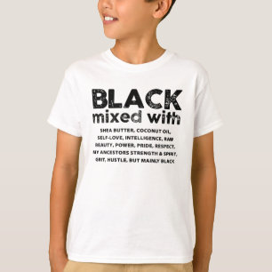 Camiseta Negro mezclado con divertido mes de historia negra