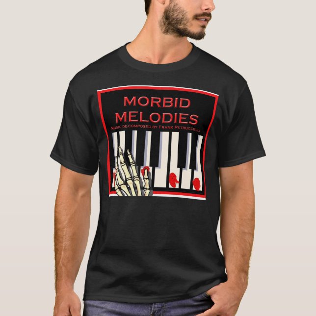 Camiseta Negro mórbido de las melodías (Anverso)