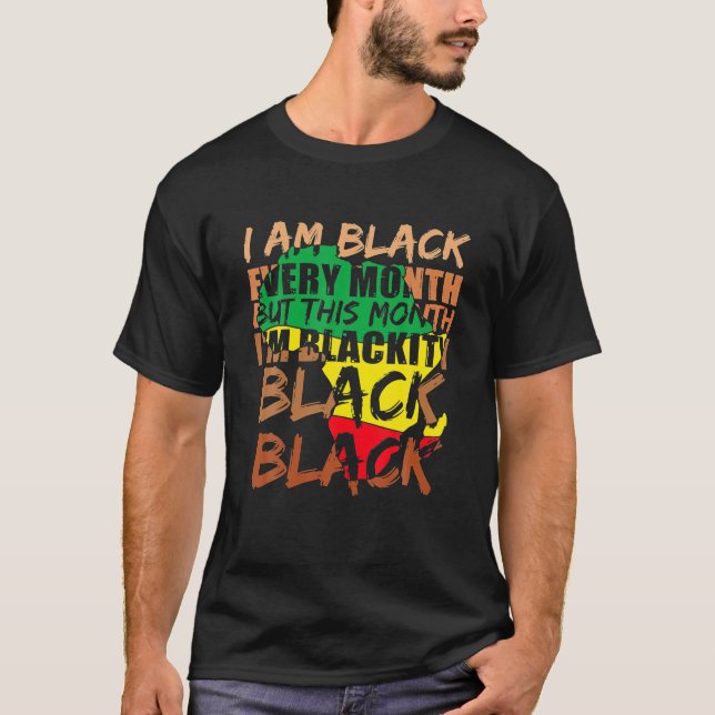 Camiseta Negro negro cada mes historia negra BHM (Anverso)