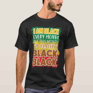 Camiseta Negro negro cada mes historia negra Bhm Afric
