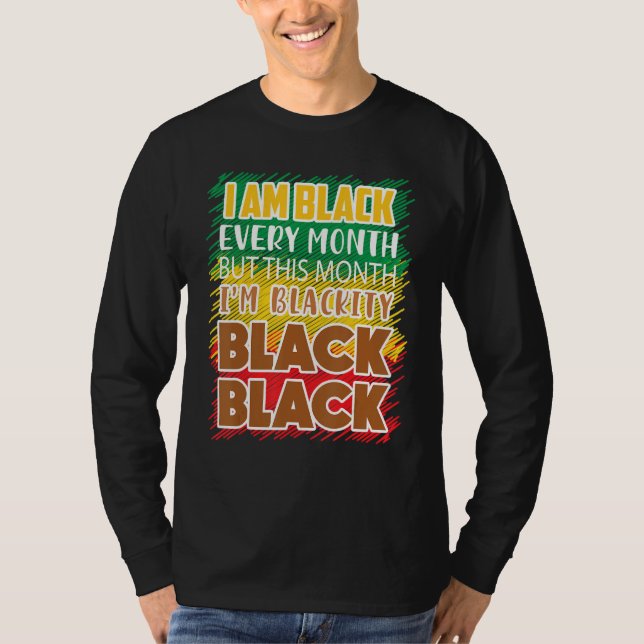 Camiseta Negro negro cada mes historia negra Bhm Afric (Anverso)