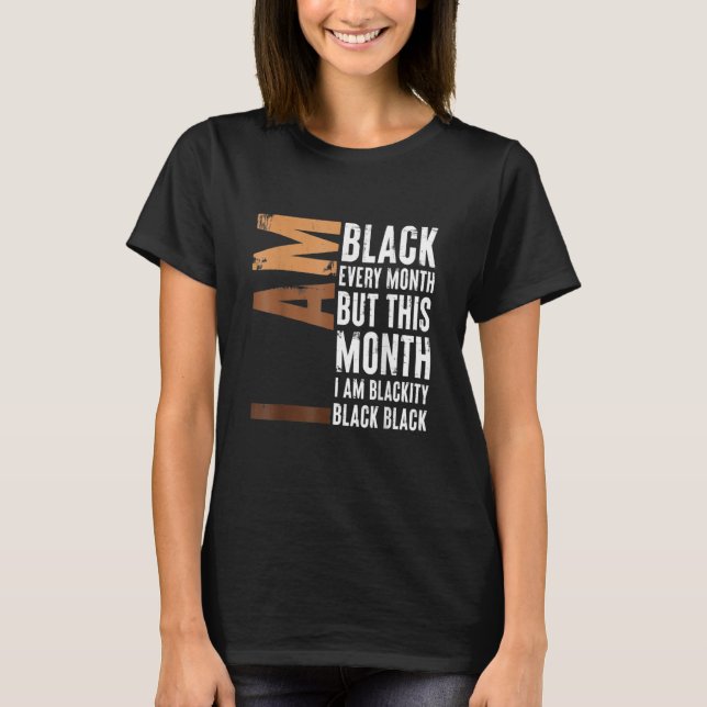 Camiseta Negro negro cada mes historia negra BHM África (Anverso)