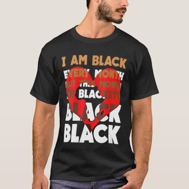 Camiseta Negro negro cada mes historia negra BHM BLM A (Anverso)