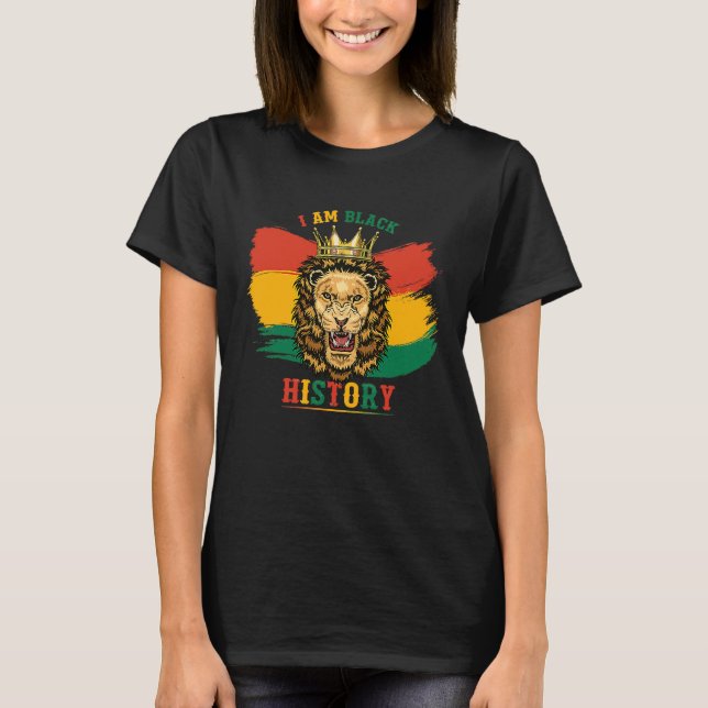Camiseta Negro negro cada mes Historia negra L africana (Anverso)