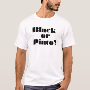 Camiseta Negro o Pinto