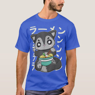 Camiseta Negro Para Comer Ramen Y Fideos Japoneses 358