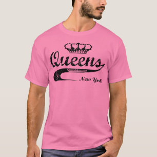 Camiseta Negro - Queens, New York City NYC