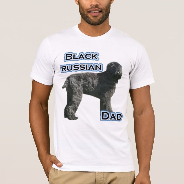 Camiseta Negro ruso, papá 4 (Anverso)