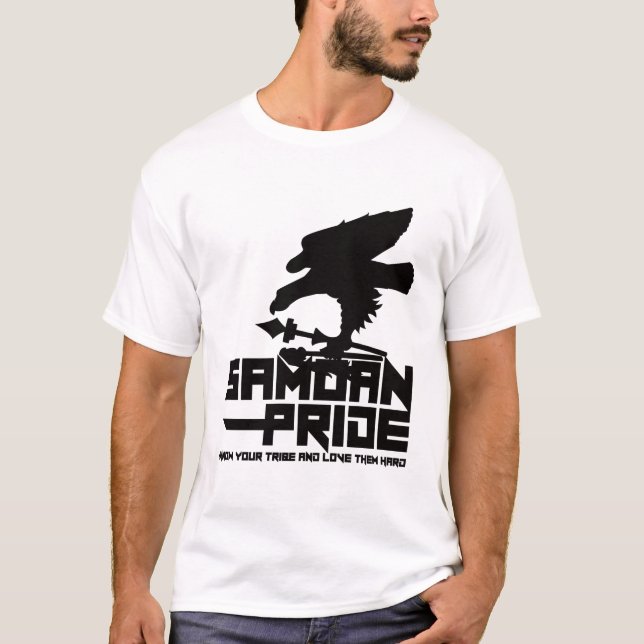 Camiseta Negro samoano del orgullo (Anverso)