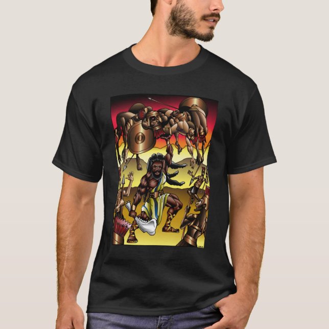 Camiseta negro Samson (Anverso)
