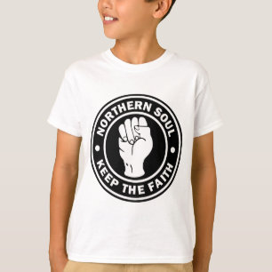 Camiseta negro septentrional del logotipo del alma