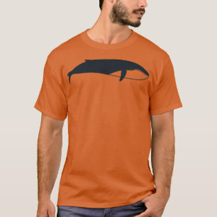 Camiseta Negro simple sobre la ballena blanca 3
