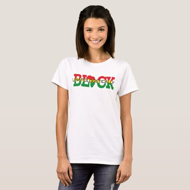Camiseta Negro sin disculpas   (Anverso completo)