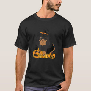 Camiseta Negro Tan Cavalier Rey Charles Spaniel Perro Hallo